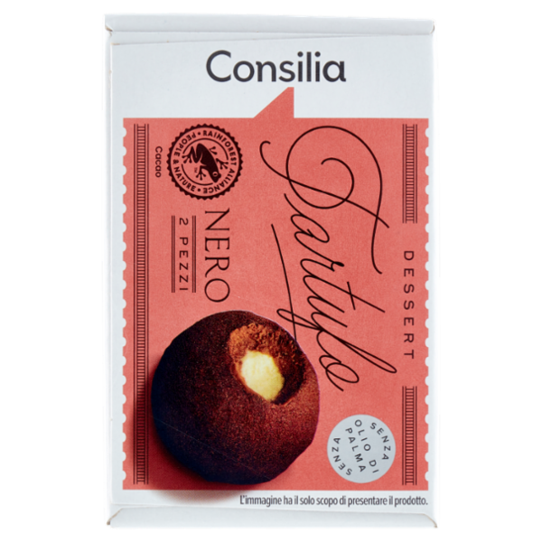 Consilia 2 Tartufi Neri di Gelato Cioccolato Extra Fondente 160 g
