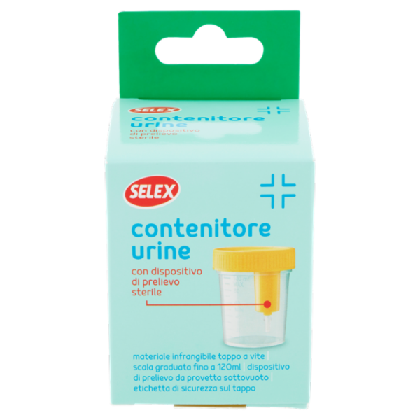 Selex Contenitore Sterile per Urine con Dispositivo di Prelievo Sterile