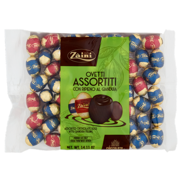 Zàini Ovetti Assortiti con Ripieno al Gianduia 400 g