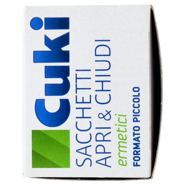 Cuki Conserva Sacchetti Apri & Chiudi ermetici piccoli - 1L - 20 x 15 cm 15 pz