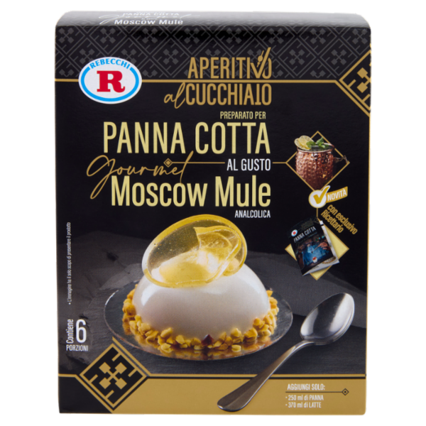 Rebecchi Pasticceria Creativa Preparato per Panna Cotta Gourmet al Gusto Moskow Mule 89,5 g