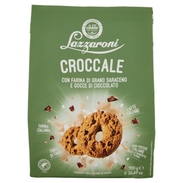 Lazzaroni Croccale con Farina di Grano Saraceno e Gocce di Cioccolato 700 g