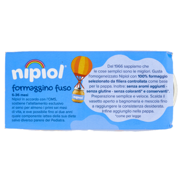 nipiol formaggino fuso omogeneizzato 2 x 80 g