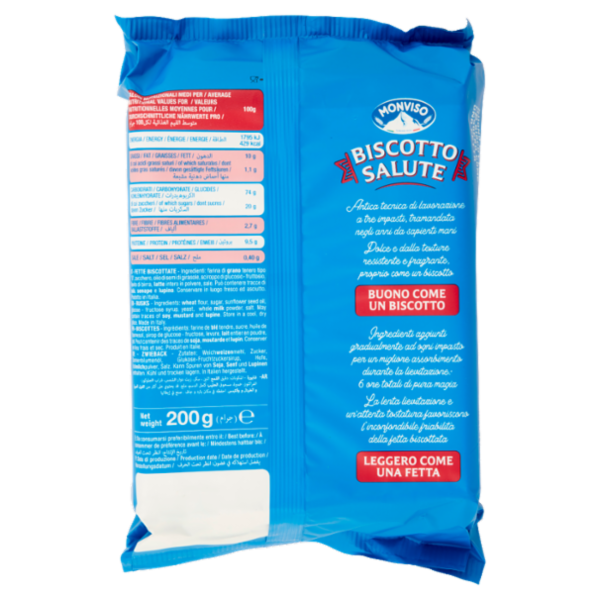 Monviso Biscotto Salute Fette biscottate 200 g