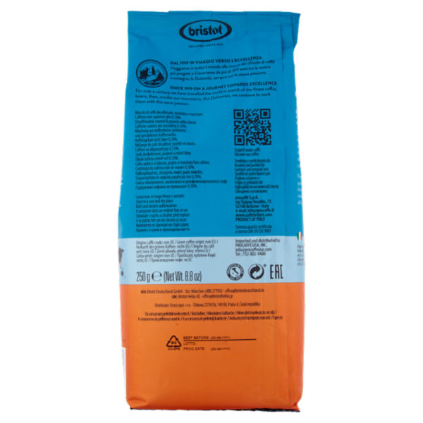 bristot Decaffè Caffè Macinato 250 g