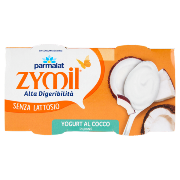 ZYMIL Alta Digeribilità Senza Lattosio Yogurt al Cocco in pezzi 2 x 125 g