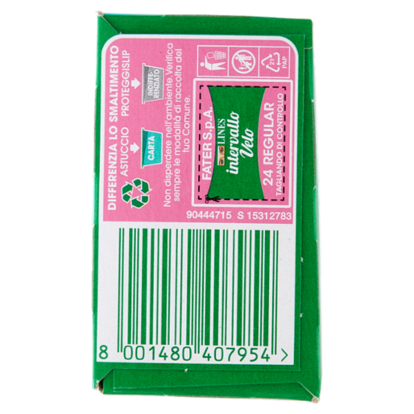 Lines intervallo Velo Odor Control Regular 24 pz