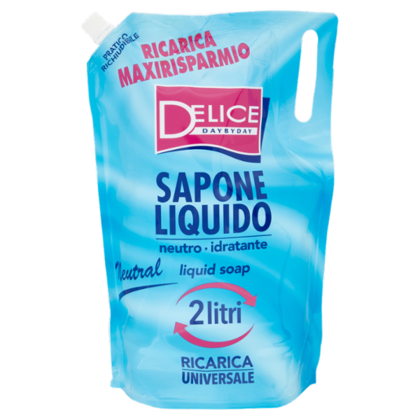 Delice Day by Day Sapone Liquido Neutral Ricarica Universale 2 litri