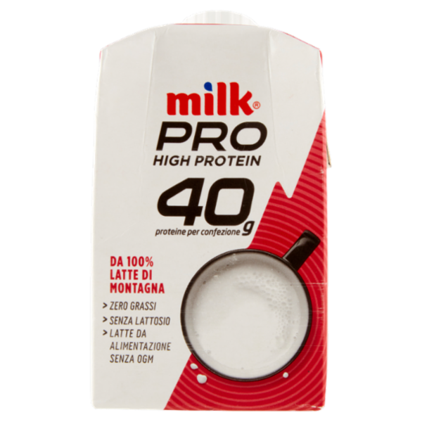 Milk Pro High Protein 40g da 100% Latte di Montagna 500 ml