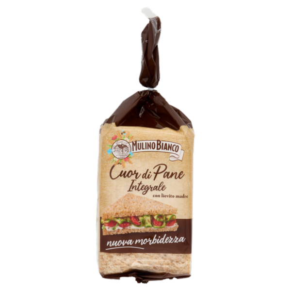 Mulino Bianco Cuor di Pane Pane Integrale Ideale per Tramezzino Nuova Morbidezza 325g