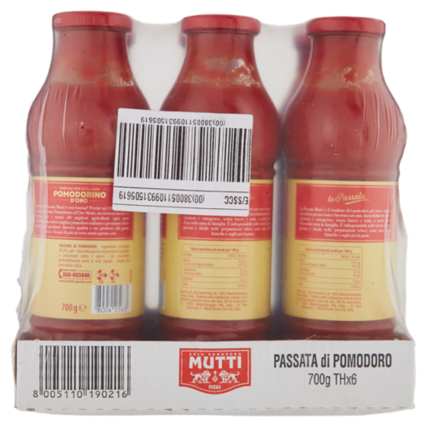 Mutti Passata di Pomodoro 6 x 700 g