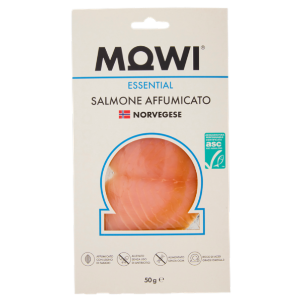 Mowi Essential Salmone Affumicato Norvegese 50 g