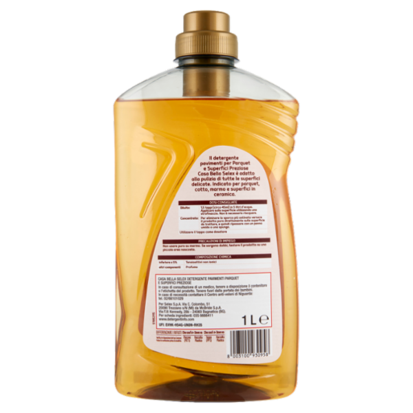 Selex Casa Bella Detergente per Pavimenti Parquet e Superfici Preziose 1 L