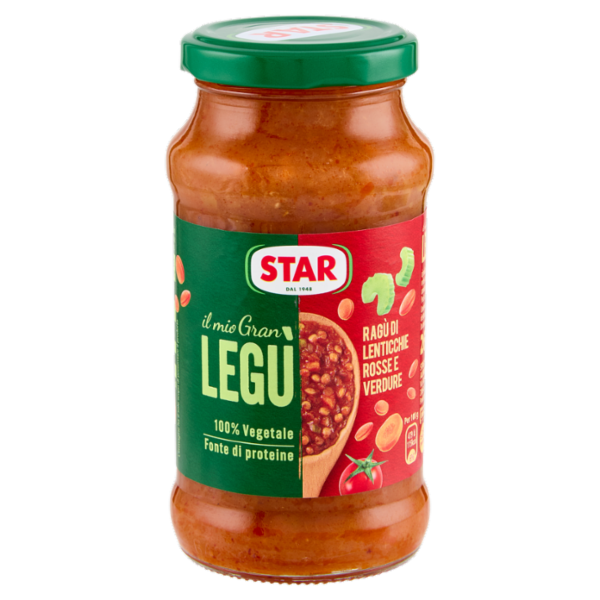 Star il mio Gran Legù Ragù di Lenticchie Rosse e Verdure 260 g