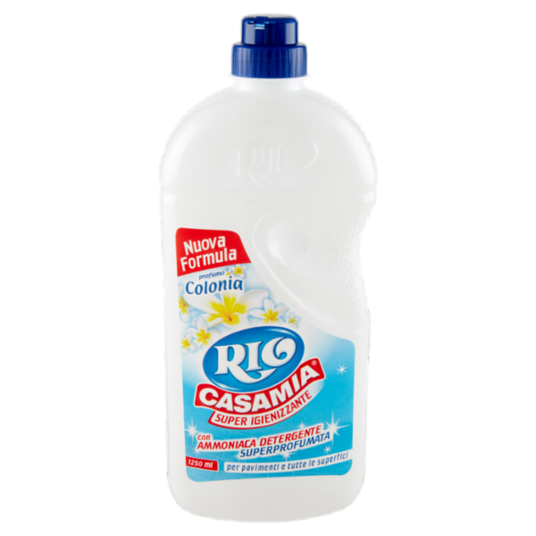 Rio Casamia Super Igienizzante con Ammoniaca Detergente Superprofumata profumo Colonia 1250 ml