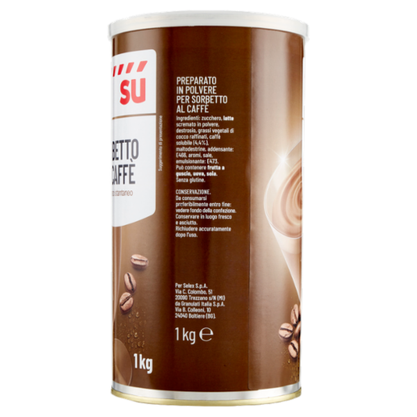 Sù Preparato per Sorbetto Istantaneo al Caffè 1 Kg
