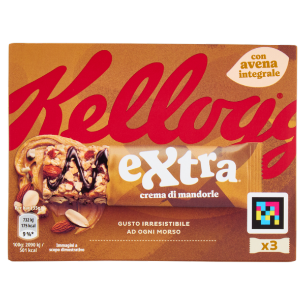 Kellogg's extra crema di mandorle 3 x 35 g