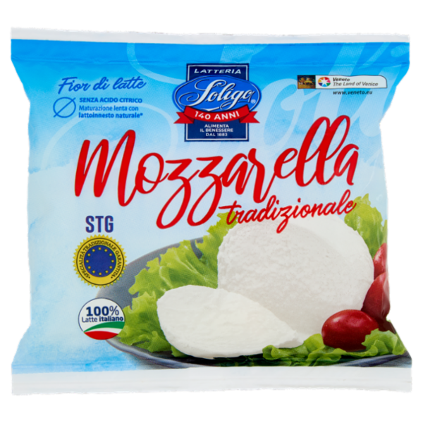 Latteria Soligo Fior di latte Mozzarella tradizionale STG 100 g