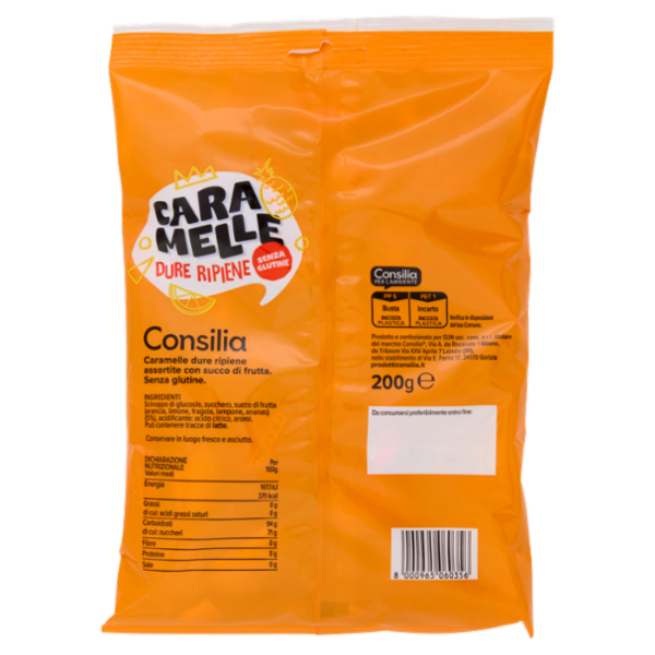 Consilia Caramelle Ripiene alla Frutta 200 g