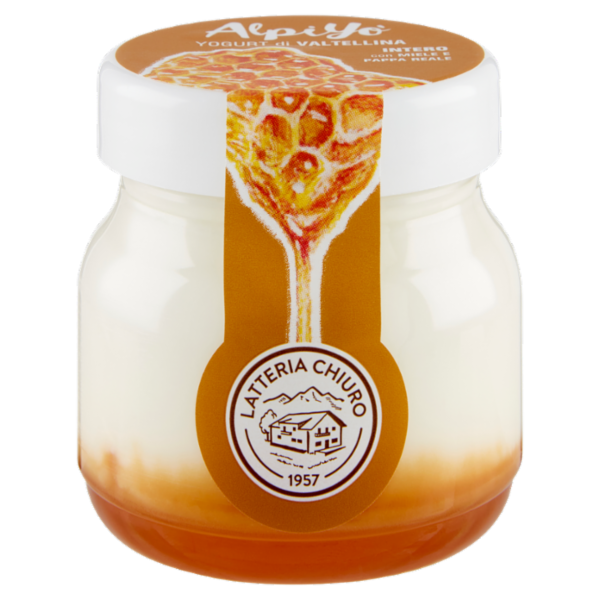 AlpiYò Yogurt di Valtellina Intero con Miele e Pappa Reale 125 g