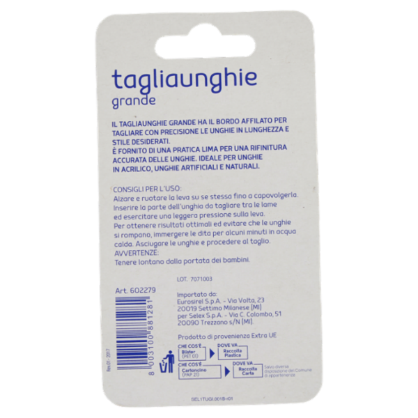 Selex Tagliaunghie Grande in Acciaio