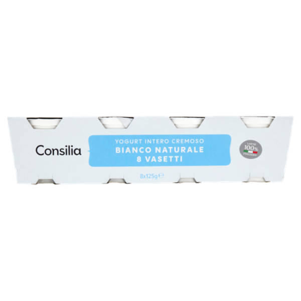 Consilia Yogurt Intero Bianco Naturale 8x125 g