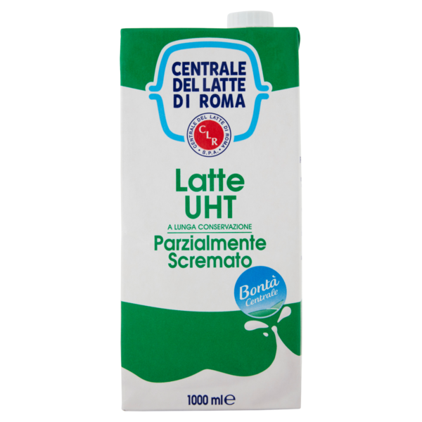 Centrale del Latte di Roma Latte UHT a Lunga Conservazione Parzialmente Scremato 1000 ml