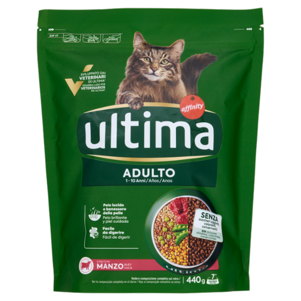 ultima Cat Adulto 1-10 Anni con Manzo 440 g
