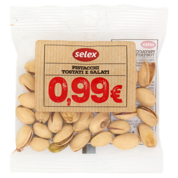 Selex Frutta Secca Pistacchi Tostati e Salati 40 g