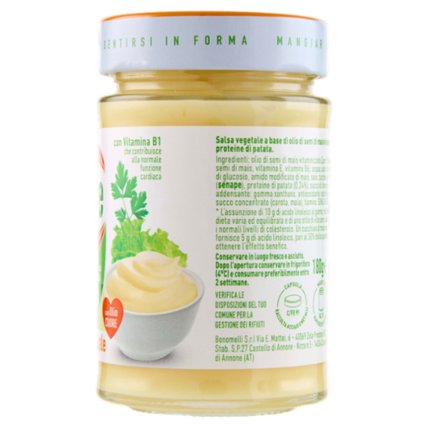 Cuore maionese vegetale senza uova 180 g