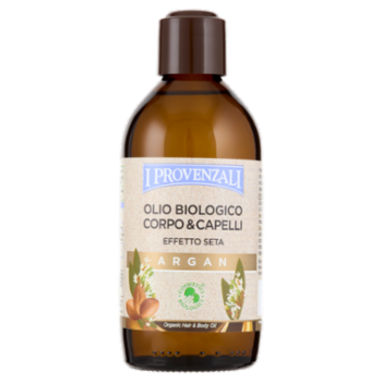 I Provenzali Olio Biologico Corpo & Capelli Effetto Seta Argan 200 ML
