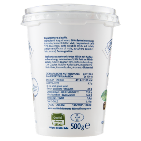 Sterzing Vipiteno Yogurt intero Caffè 500 g