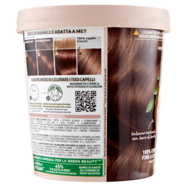 Garnier GOOD 6.0 Castano Mocaccino, colorazione permanente senza ammoniaca, 90% di origine naturale
