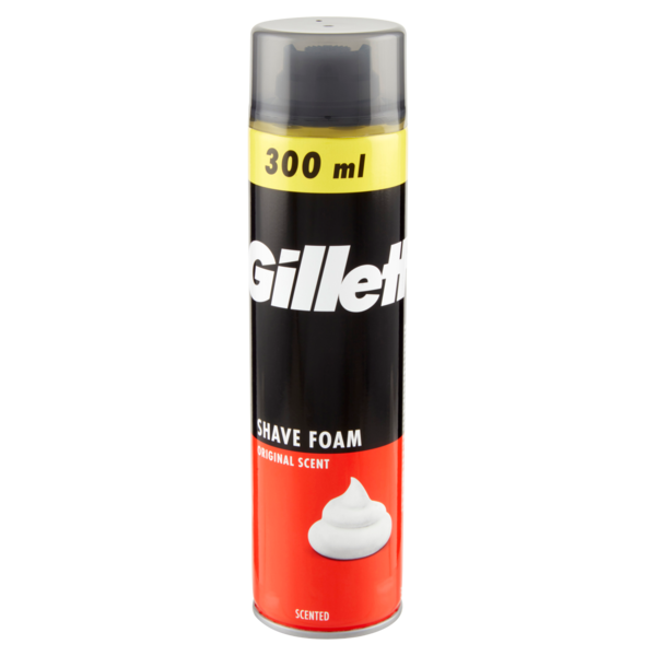 Gillette Schiuma da Barba da Uomo Classic con Profumo Originale, 300 ml