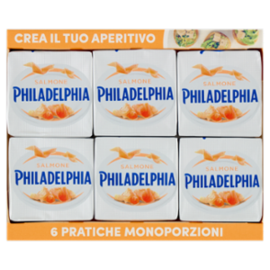 Philadelphia Fantasie Formaggio Fresco Spalmabile Al Salmone - 6x25g