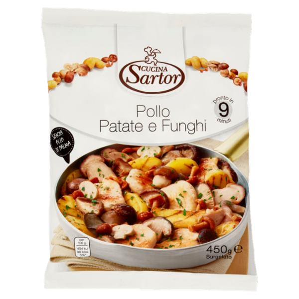 Cucina Sartor Pollo Patate e Funghi Surgelato 450 g