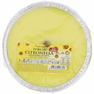 Party Light Fiaccola Citronella Alluminio 16,5Cm 3 Pezzi