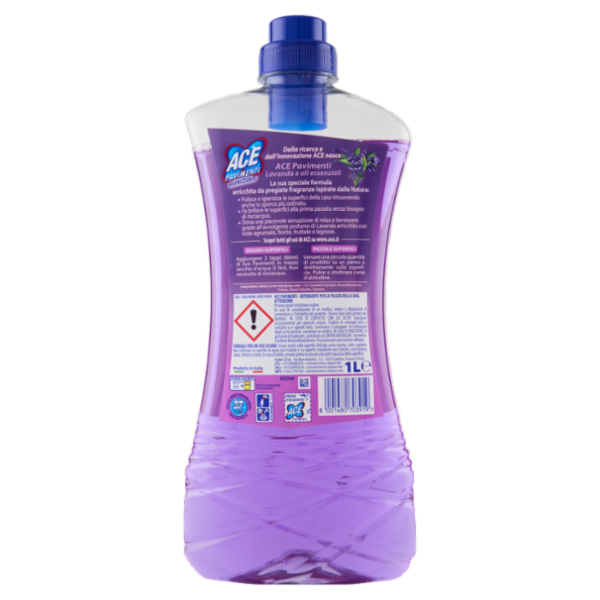 Ace Pavimenti Igienizzante Lavanda e oli essenziali Senza Candeggina 1 L