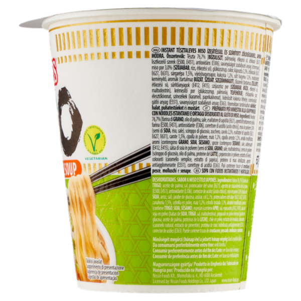 Nissin Cup Noodles Veggie Miso 67 g
