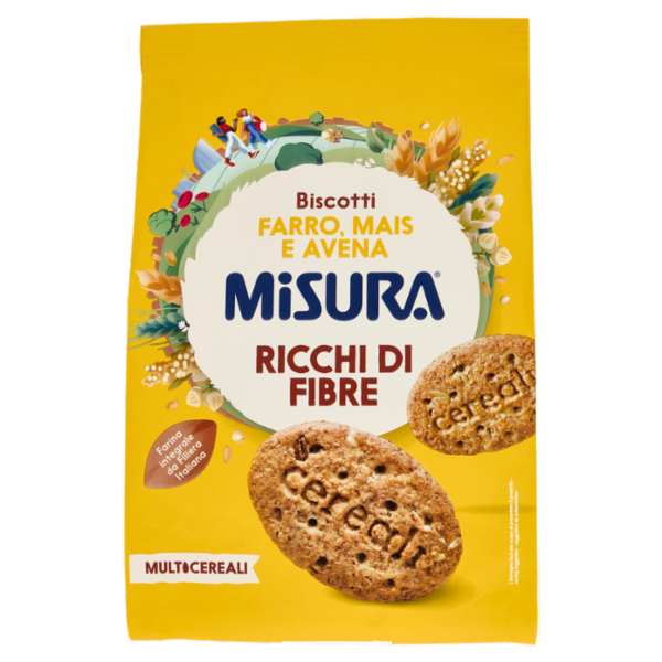 Misura Multicereali Biscotti Farro, Mais e Avena 330 g