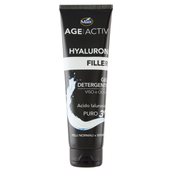 Matt Age Activ Hyaluron Filler Gel Detergente Viso e Occhi Acido Ialuronico Puro 3P 150 ml