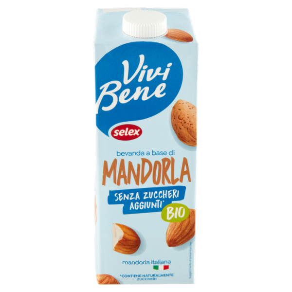 Selex Vivi Bene Bevanda a Base di Mandorla Biologica 1 L