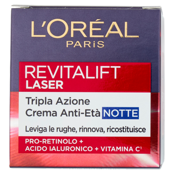 L'Oréal Paris Revitalift Laser Tripla Azione Crema Anti-Età Notte 50 ml