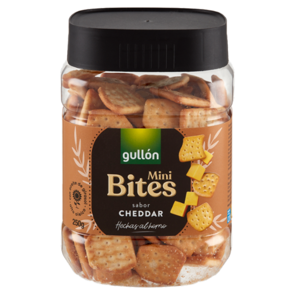 Gullón Mini Bites sabor Cheddar 250 g