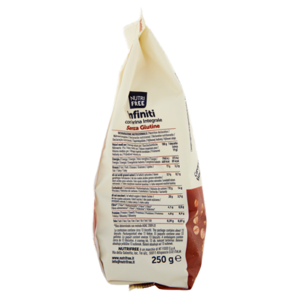 Nutrifree Infiniti con Farina Integrale Senza Glutine Senza Lattosio 250 g