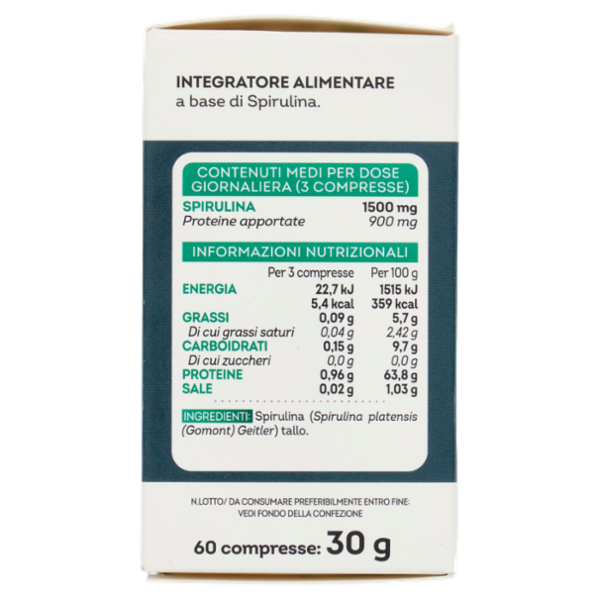 Laboratoires Vitarmonyl Spirulina 60 Compresse 30 g