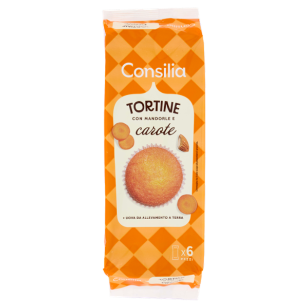 Consilia Tortine con Carote e Mandorle 6x38 g