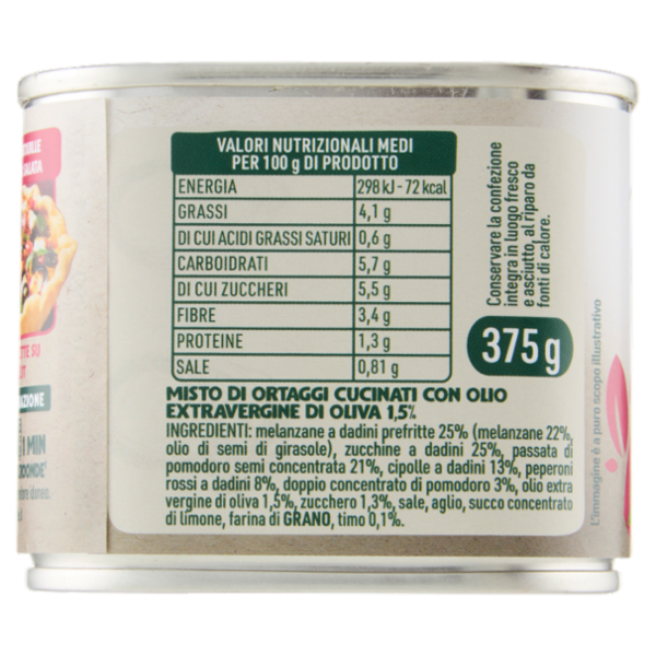 Bonduelle Ratatouille con Melanzane Zucchine e Peperoni 375 g