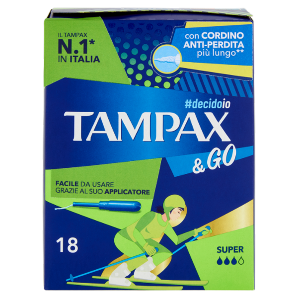 Tampax & Go Super 18 pz