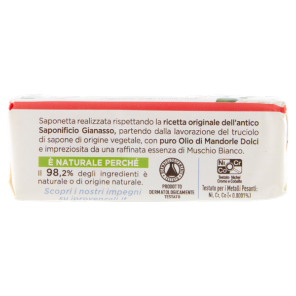 I Provenzali Sapone Vegetale Mandorle Dolci al profumo di Muschio Bianco 100 g